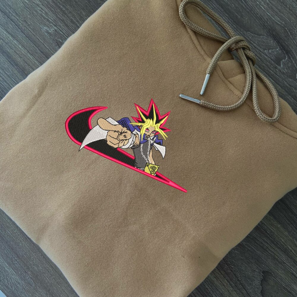 Duel Master Embroidered Hoodie Sand (3)