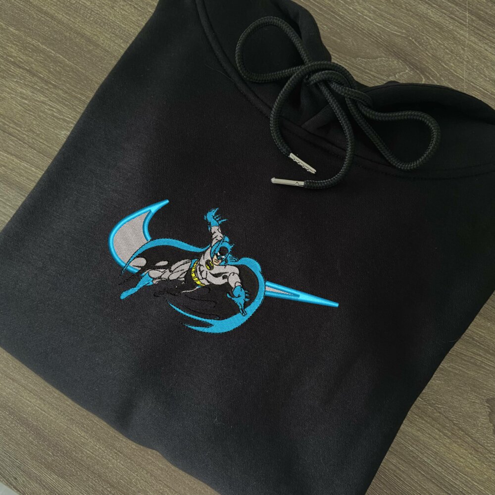 Golden Age Batman Embroidered Hoodie Black (2)