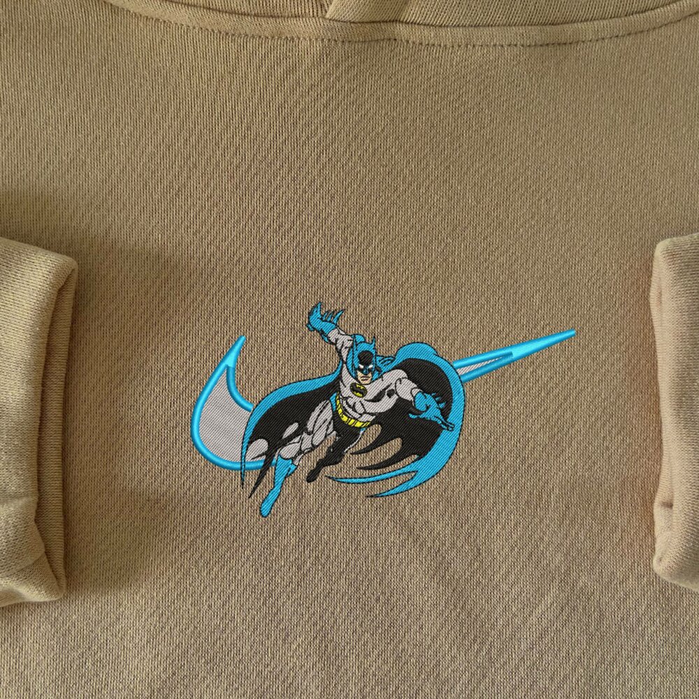 Golden Age Batman Embroidered Hoodie Sand (1)