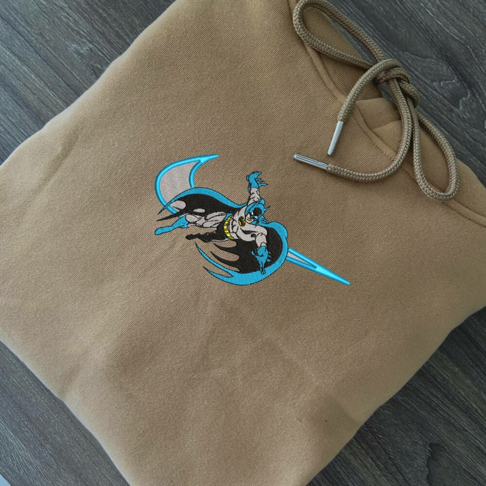 Golden Age Batman Embroidered Hoodie Sand (2)