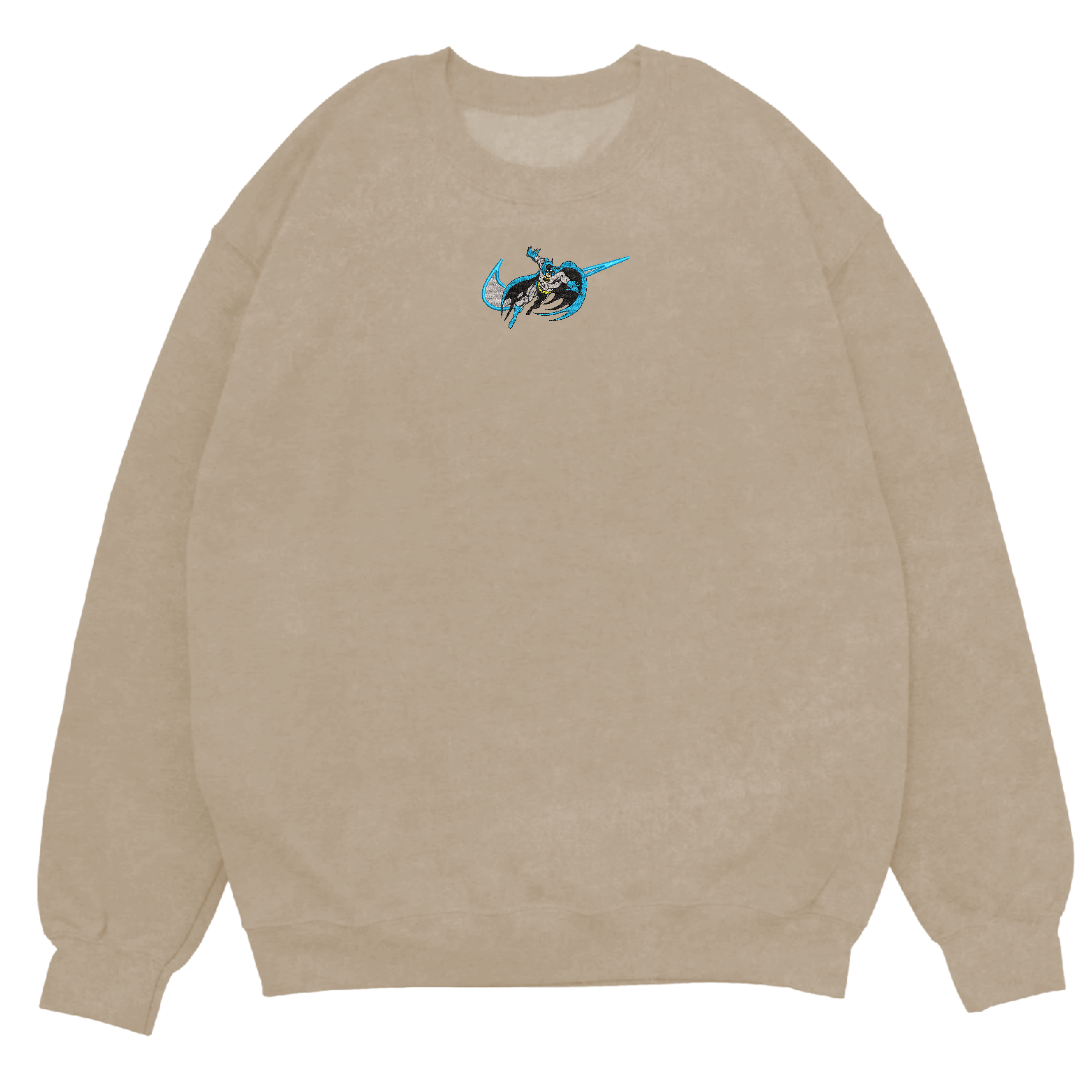 Golden Age Batman Embroidered Crewneck Sweatshirt 4 Golden Age Batman Embroidered Sweatshirt Sand