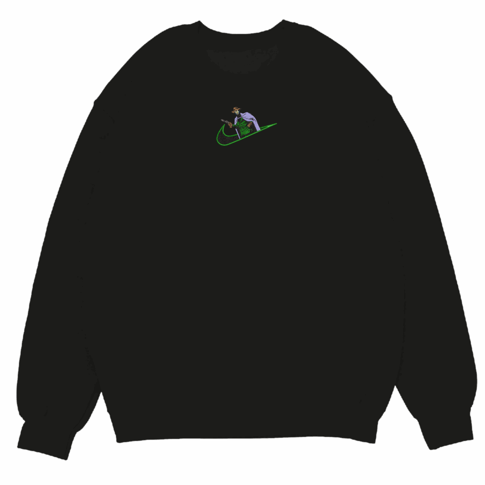 Golden Age Sandman Embroidered Sweatshirt Black