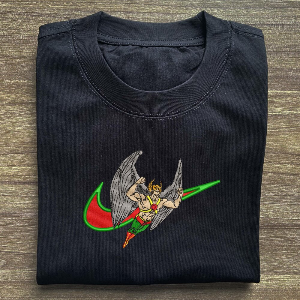 Hawkman Embroidered T shirt (2)