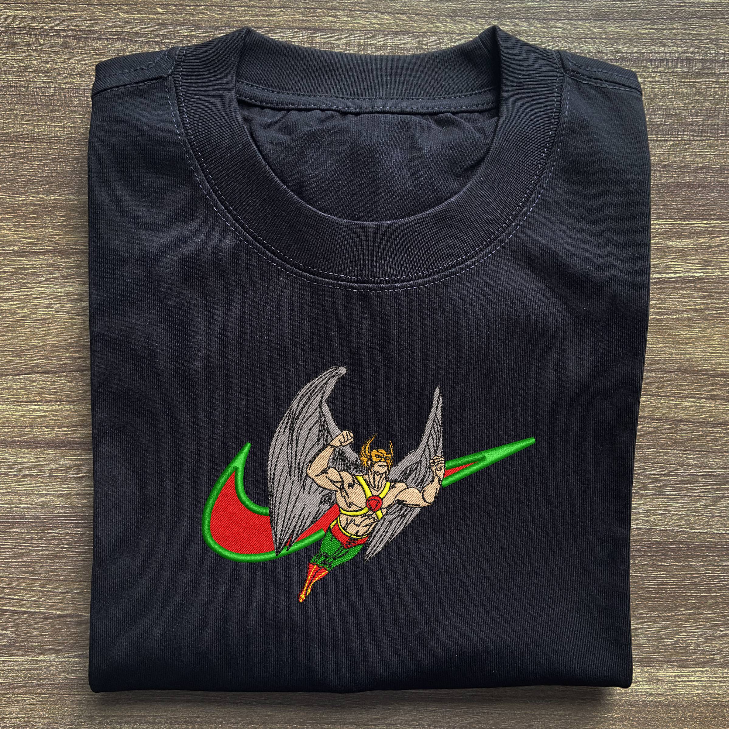 Hawkman Embroidered T-shirt 1 Hawkman Embroidered T shirt (2)
