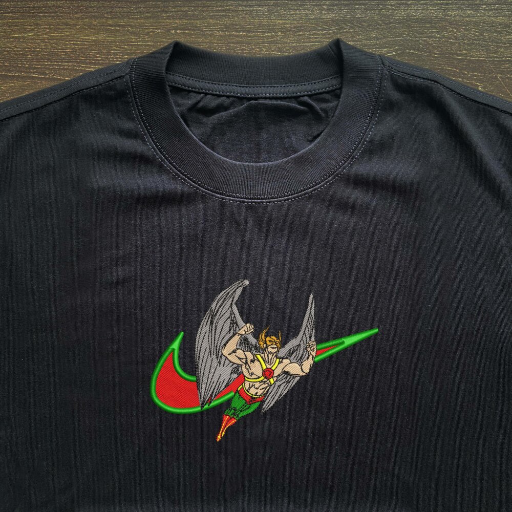 Hawkman Embroidered T shirt (3)
