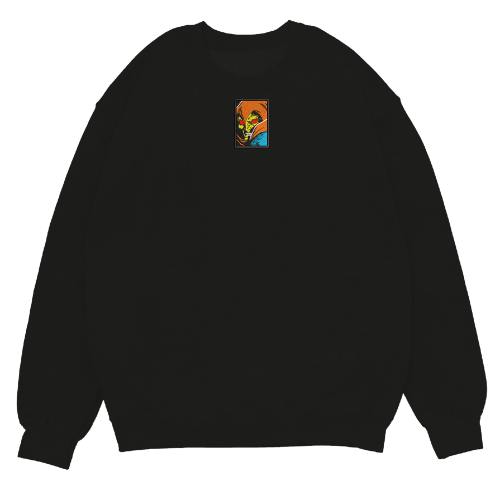 HobGoblin Art Embroidered Sweatshirt Black