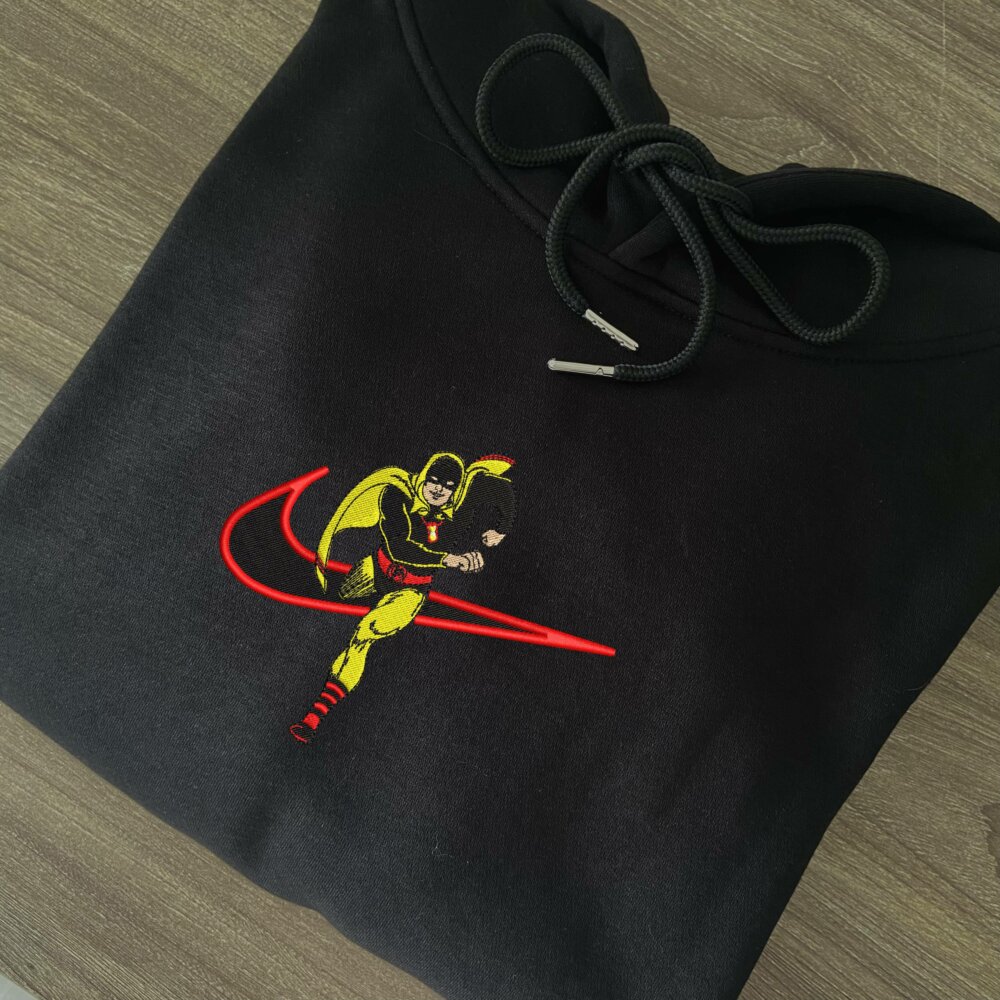 Hourman Embroidered Hoodie Black (2)