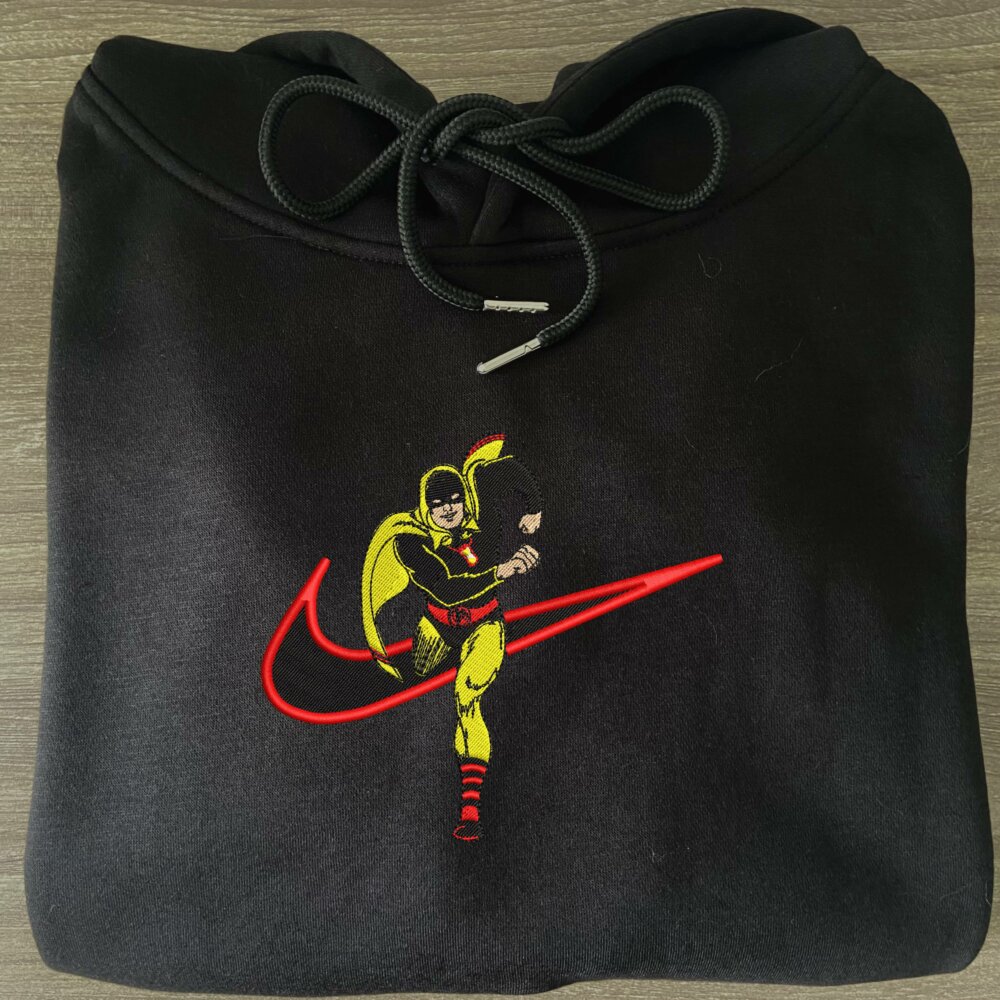 Hourman Embroidered Hoodie Black (3)