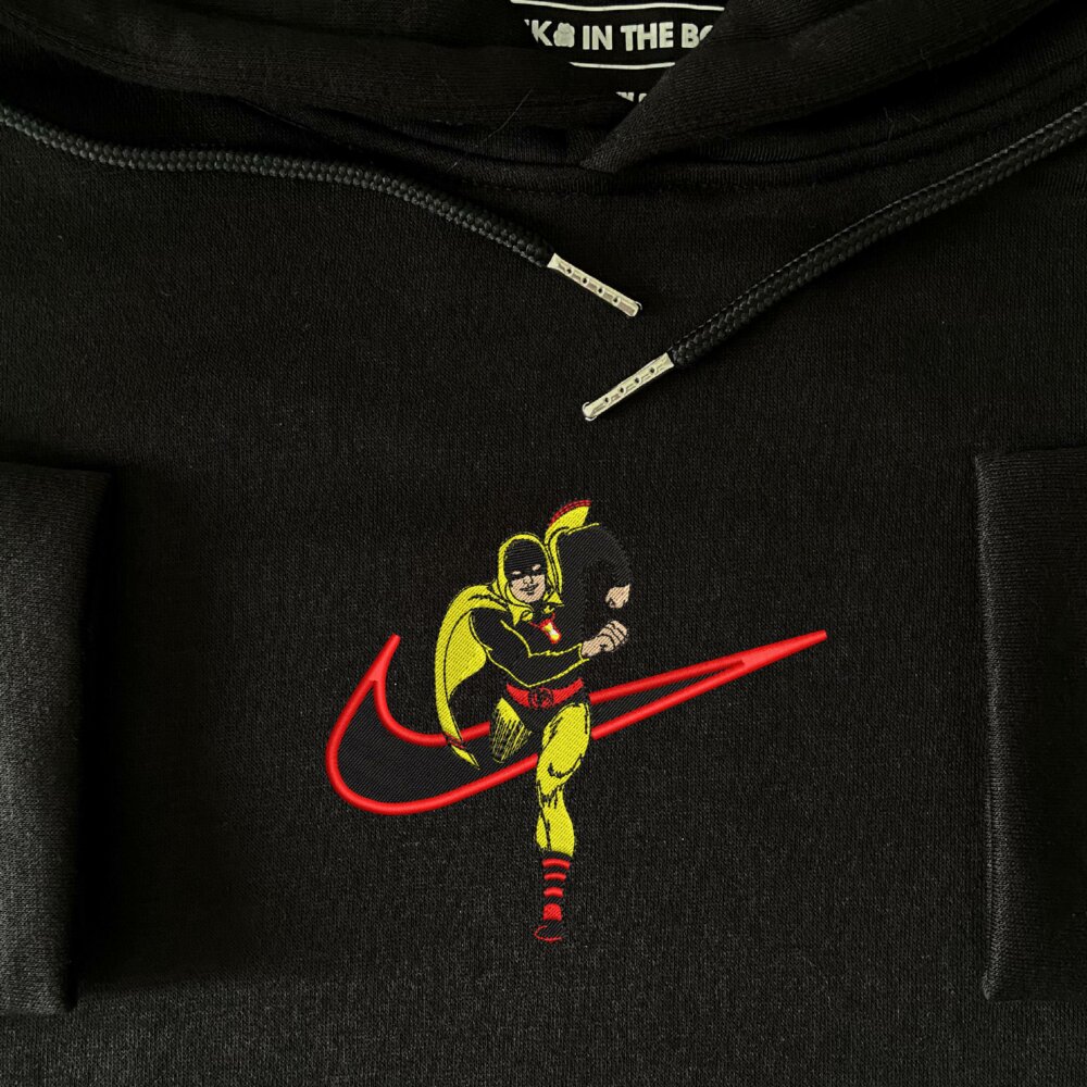 Hourman Embroidered Hoodie Black (4)