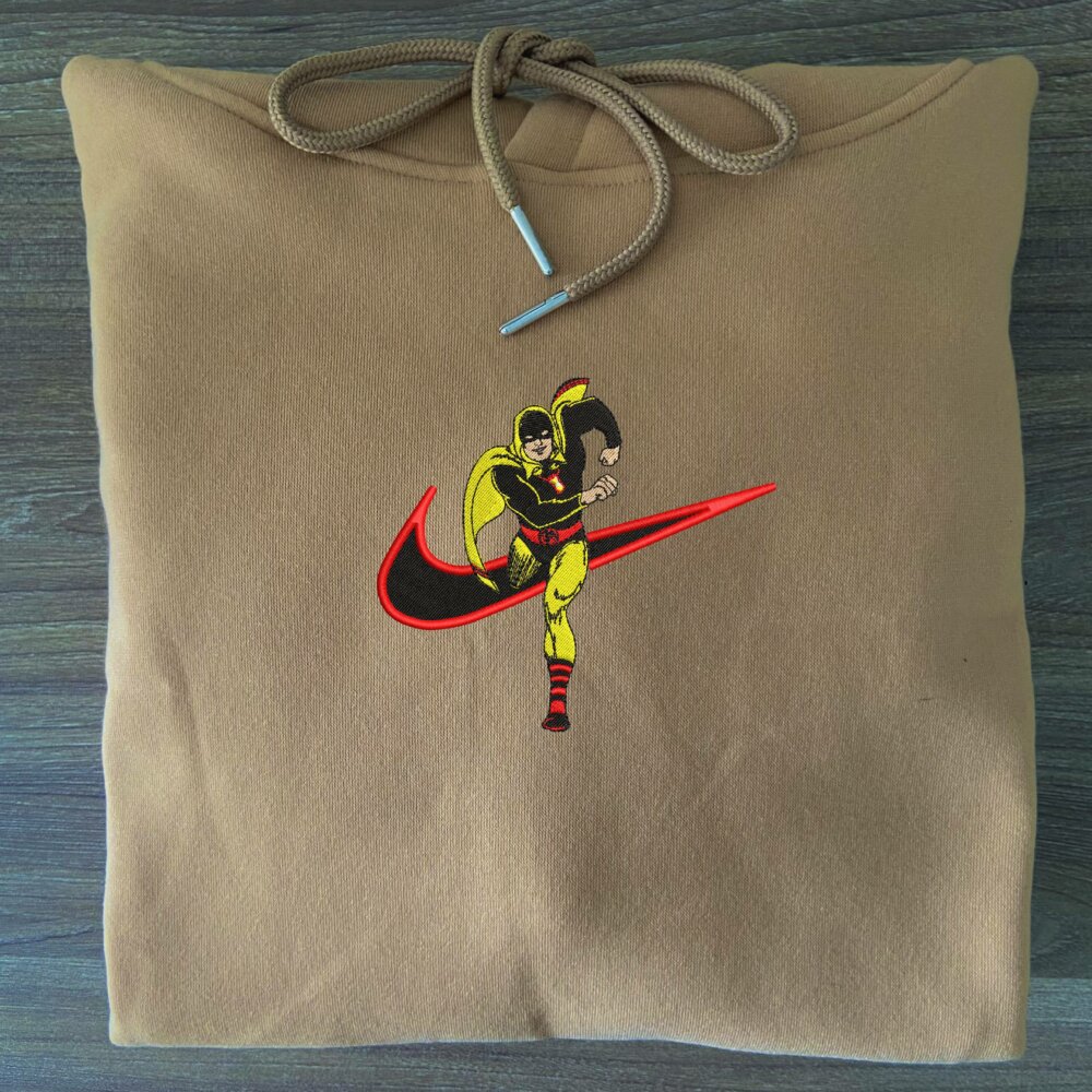 Hourman Embroidered Hoodie Sand (3)