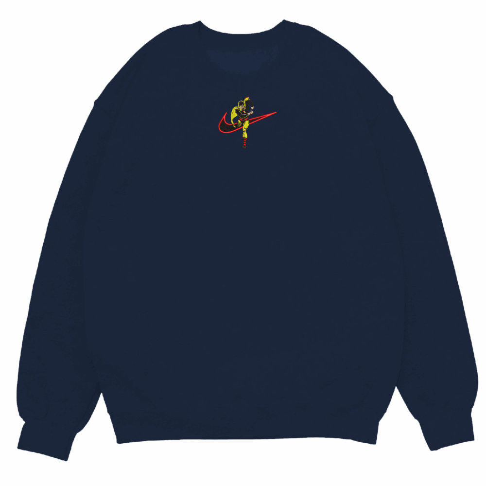 Hourman Embroidered Sweatshirt Navy