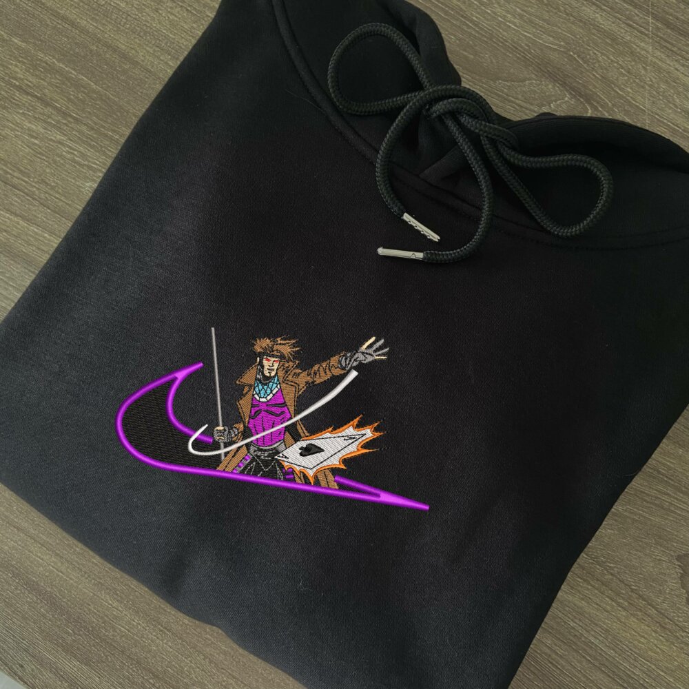 Kinetic Ace Embroidered Hoodie Black (2)