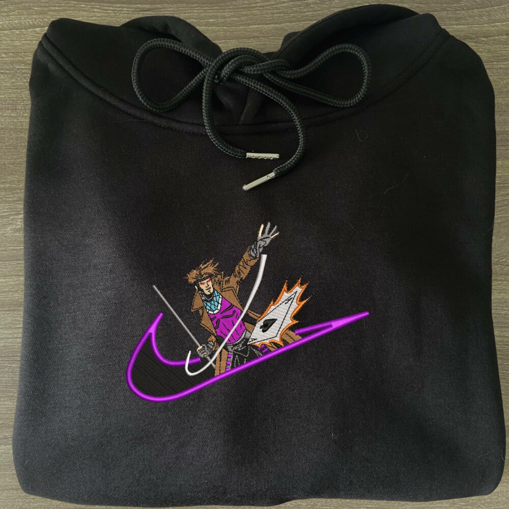 Kinetic Ace Embroidered Hoodie Black (3)