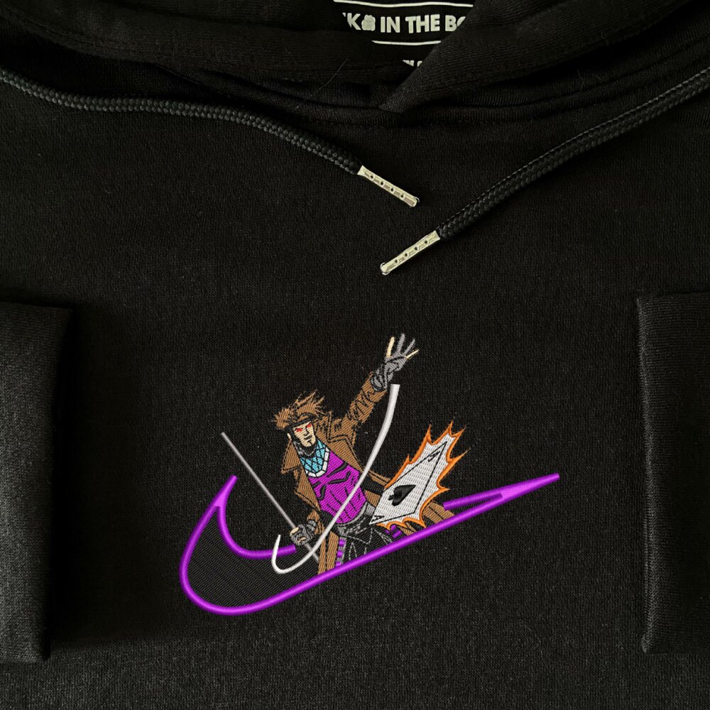 Kinetic Ace Embroidered Hoodie Black (4)