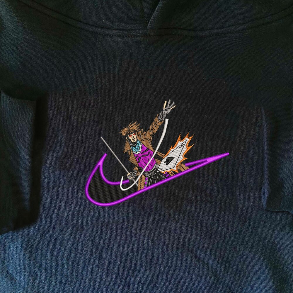 Kinetic Ace Embroidered Hoodie Navy (1)