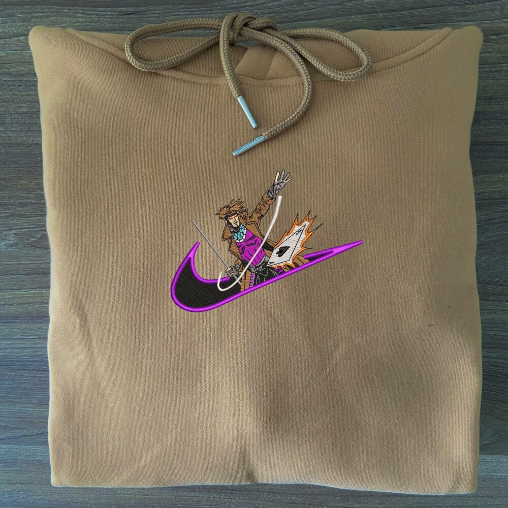 Kinetic Ace Embroidered Hoodie Sand (3)