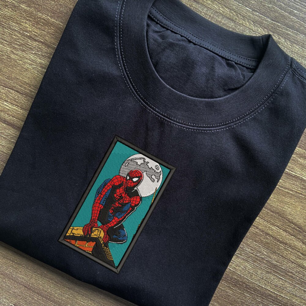 Moon Crawler Embroidered T shirt (1)