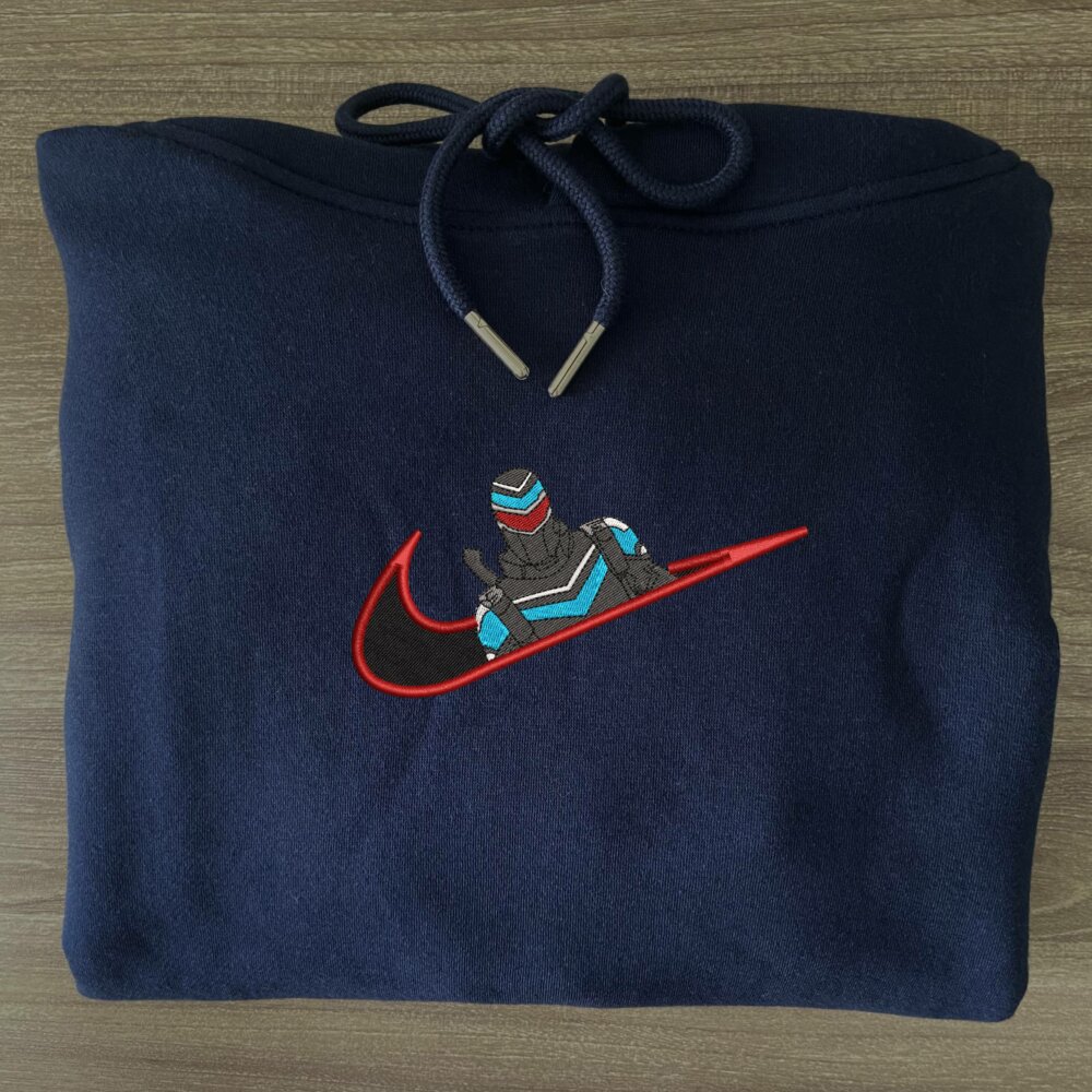 Peacemaker Embroidered Hoodie Navy (3)