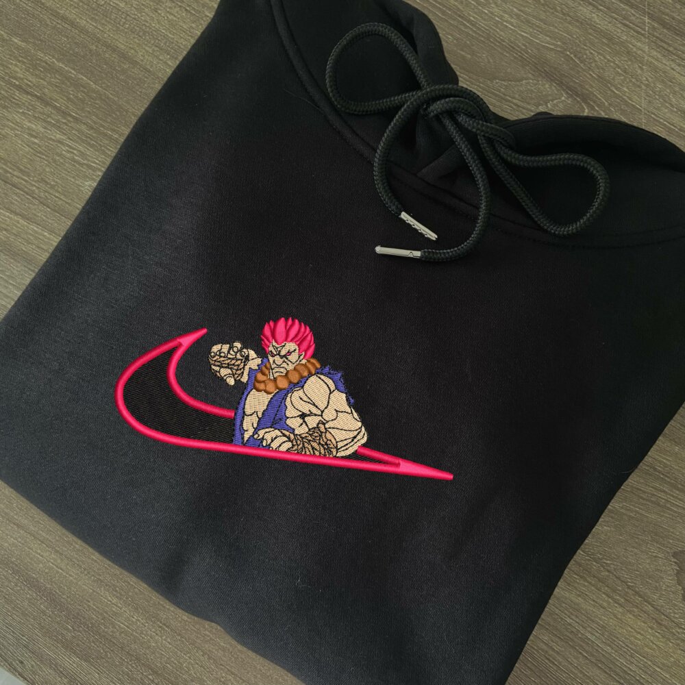 Raging Demon Embroidered Hoodie Black (2)