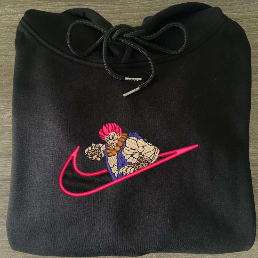 Raging Demon Embroidered Hoodie Black (3)