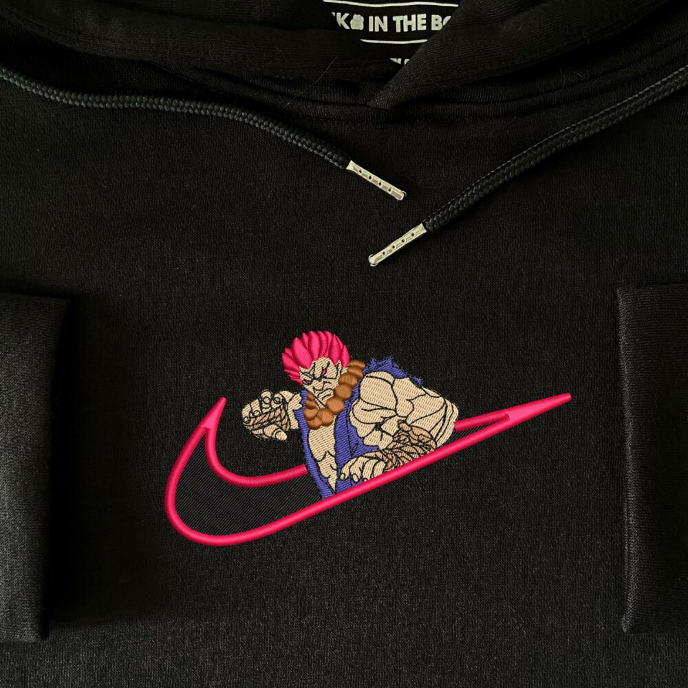 Raging Demon Embroidered Hoodie Black (4)