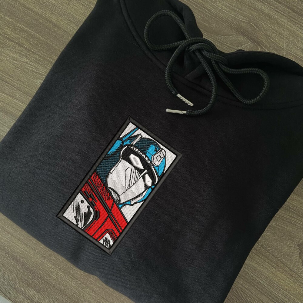 Steel Leader Embroidered Hoodie Black (2)