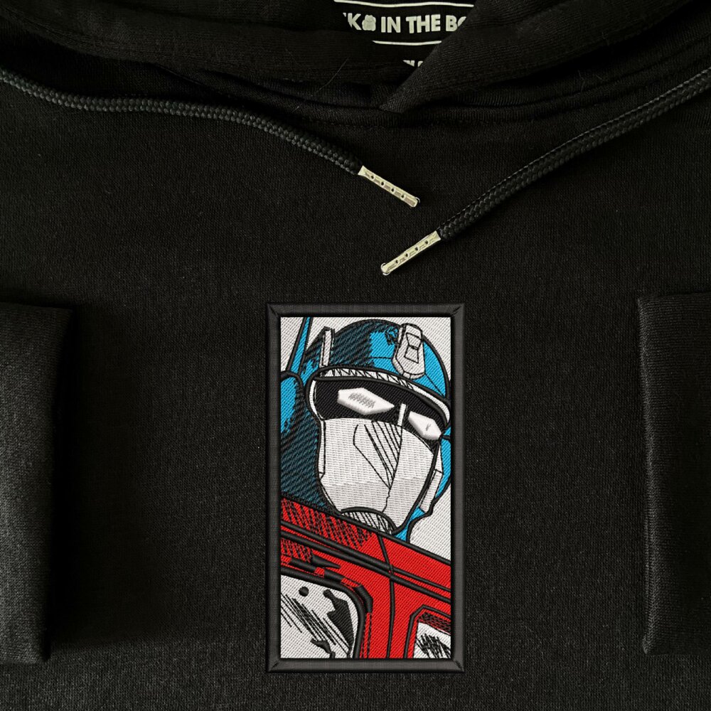 Steel Leader Embroidered Hoodie Black (4)
