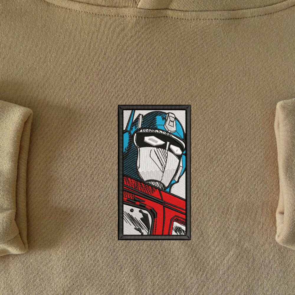 Steel Leader Embroidered Hoodie Sand (1)