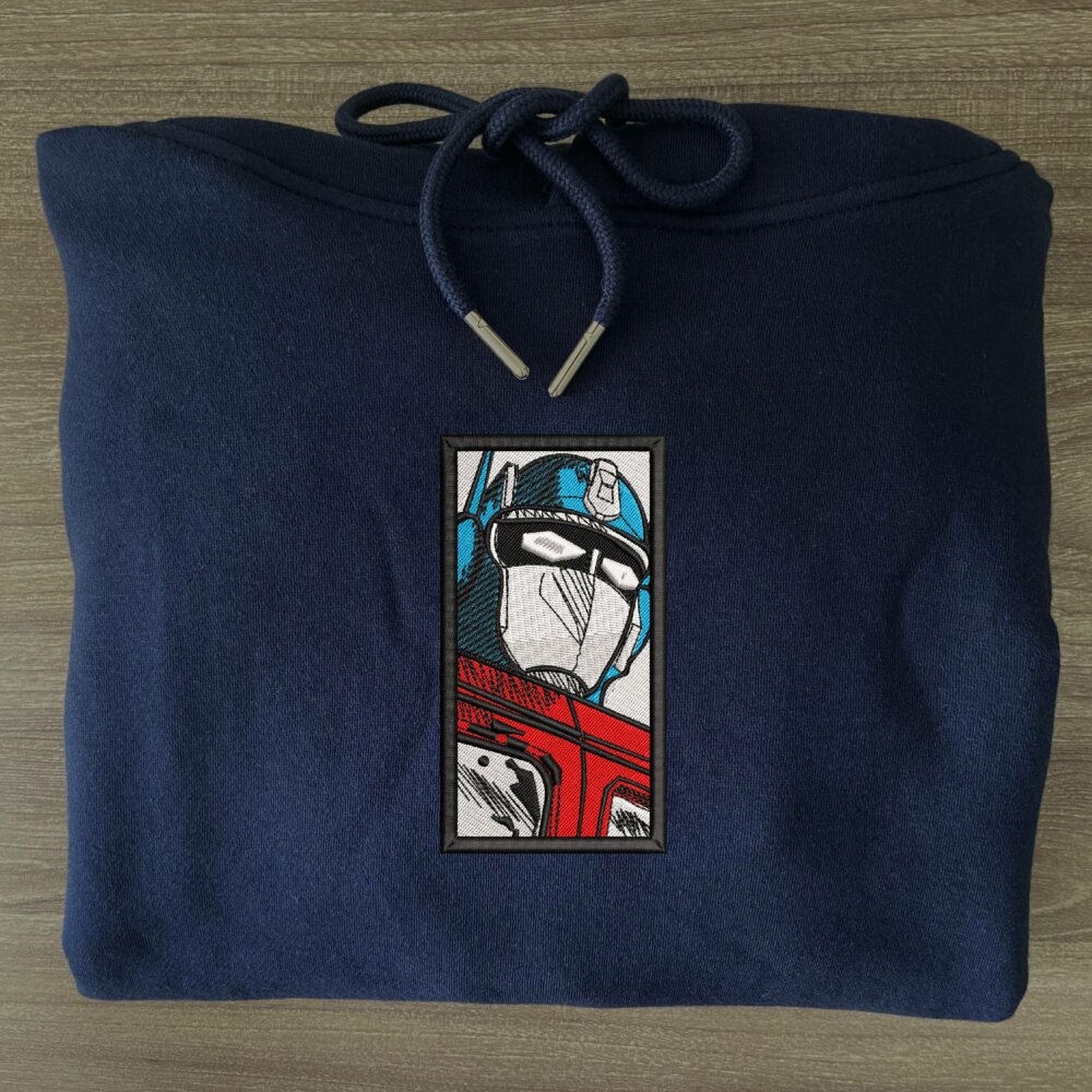 Steel Leader Embroidered Hoodie navy (3)