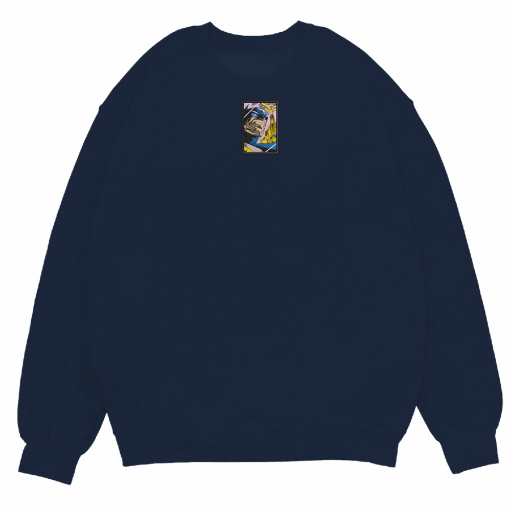 Storm Knight Embroidered Sweatshirt Navy