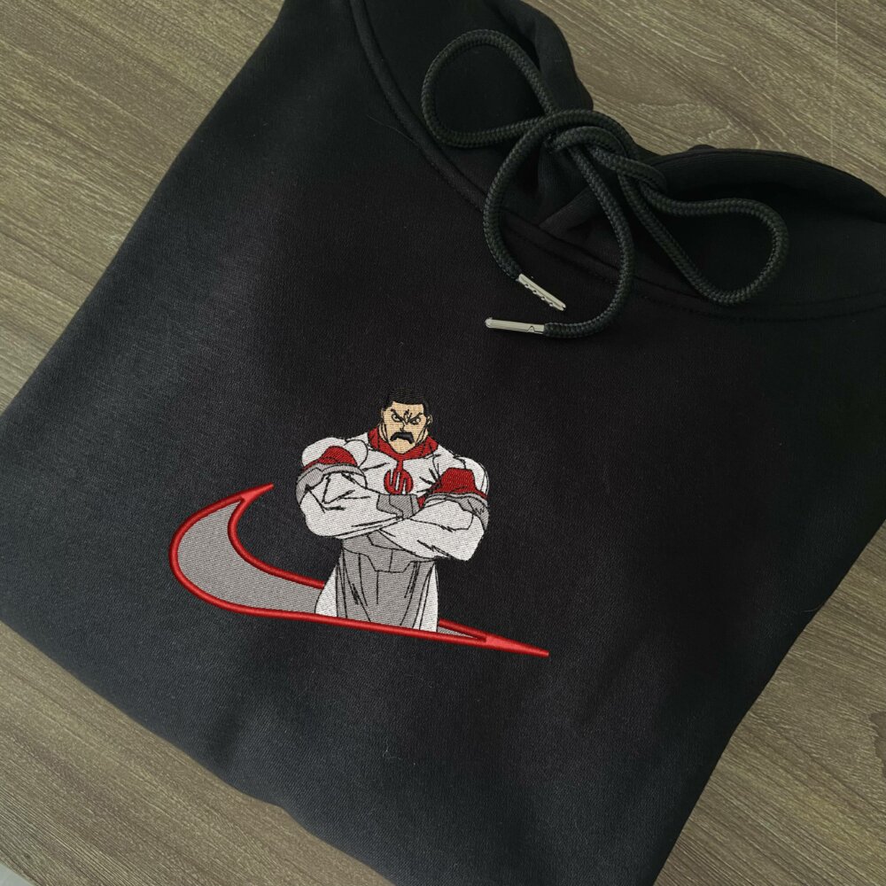 Thragg Embroidered Hoodie Black (2)