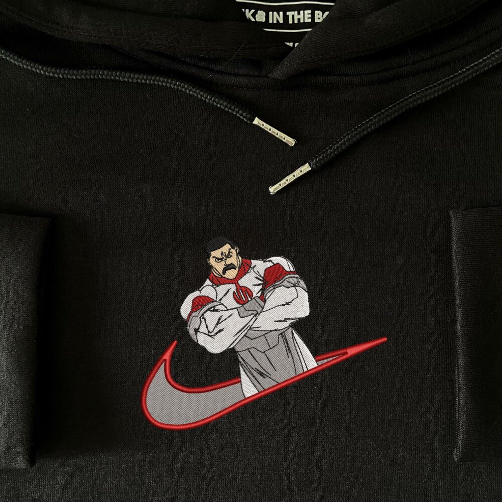 Thragg Embroidered Hoodie Black (4)