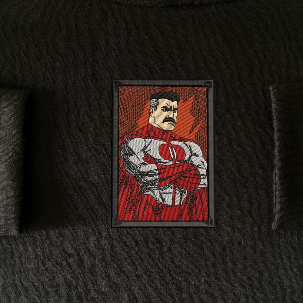 Viltrumite Power Art Embroidered Hoodie Black (1)