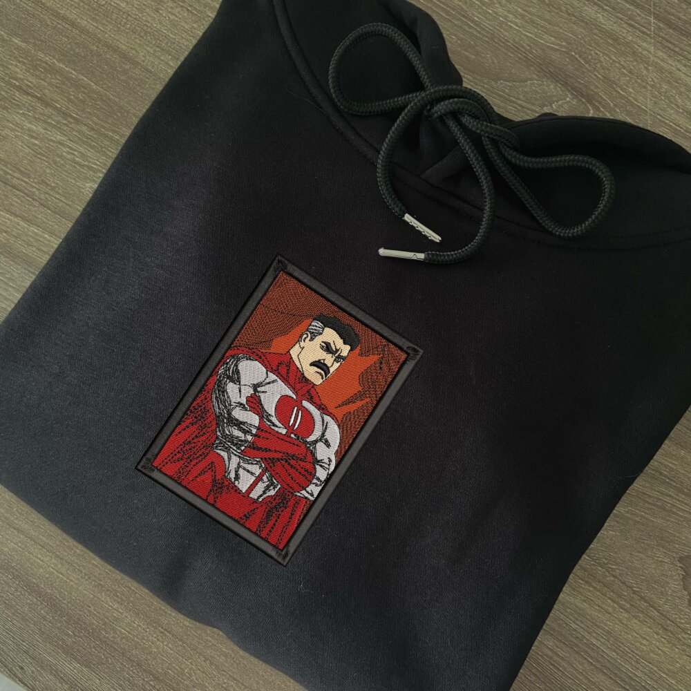 Viltrumite Power Art Embroidered Hoodie Black (2)