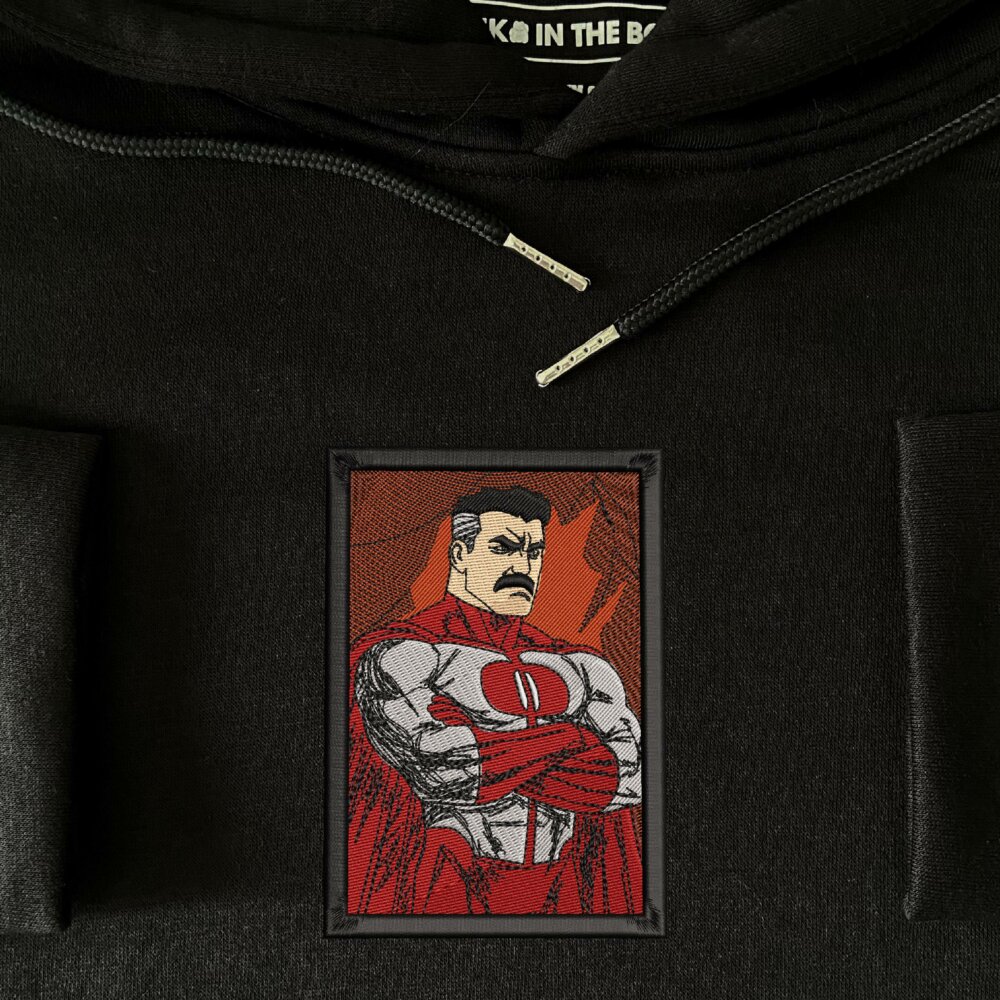 Viltrumite Power Art Embroidered Hoodie Black (4)