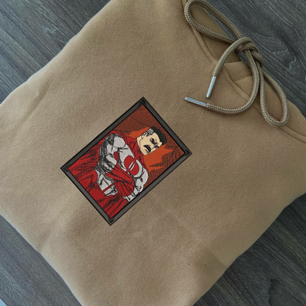 Viltrumite Power Art Embroidered Hoodie Sand (2)