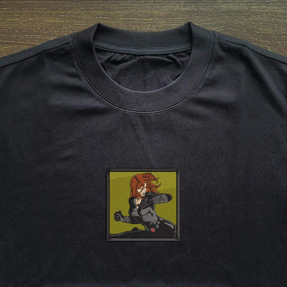 Black Widow Embroidered T shirt 2.jpg