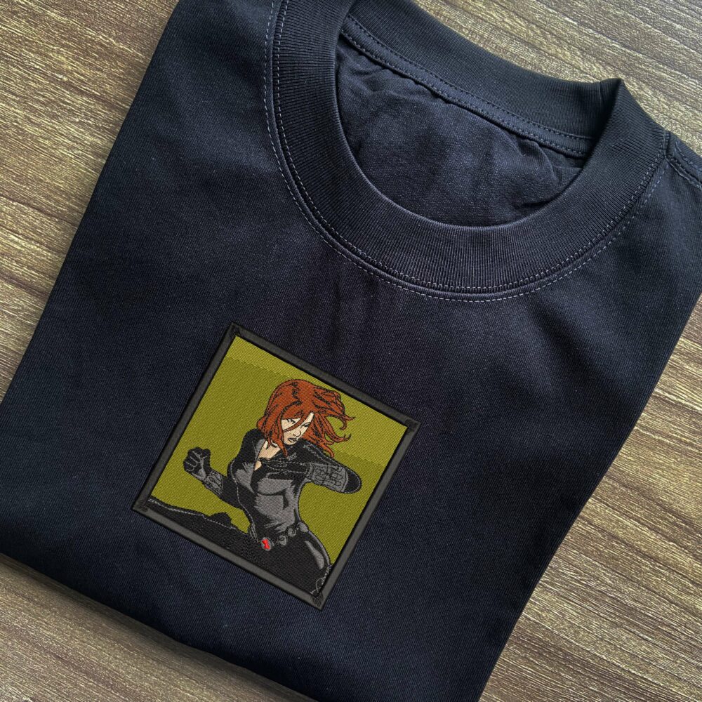 Black Widow Embroidered T-shirt 5 Black Widow Embroidered T shirt 3.jpg