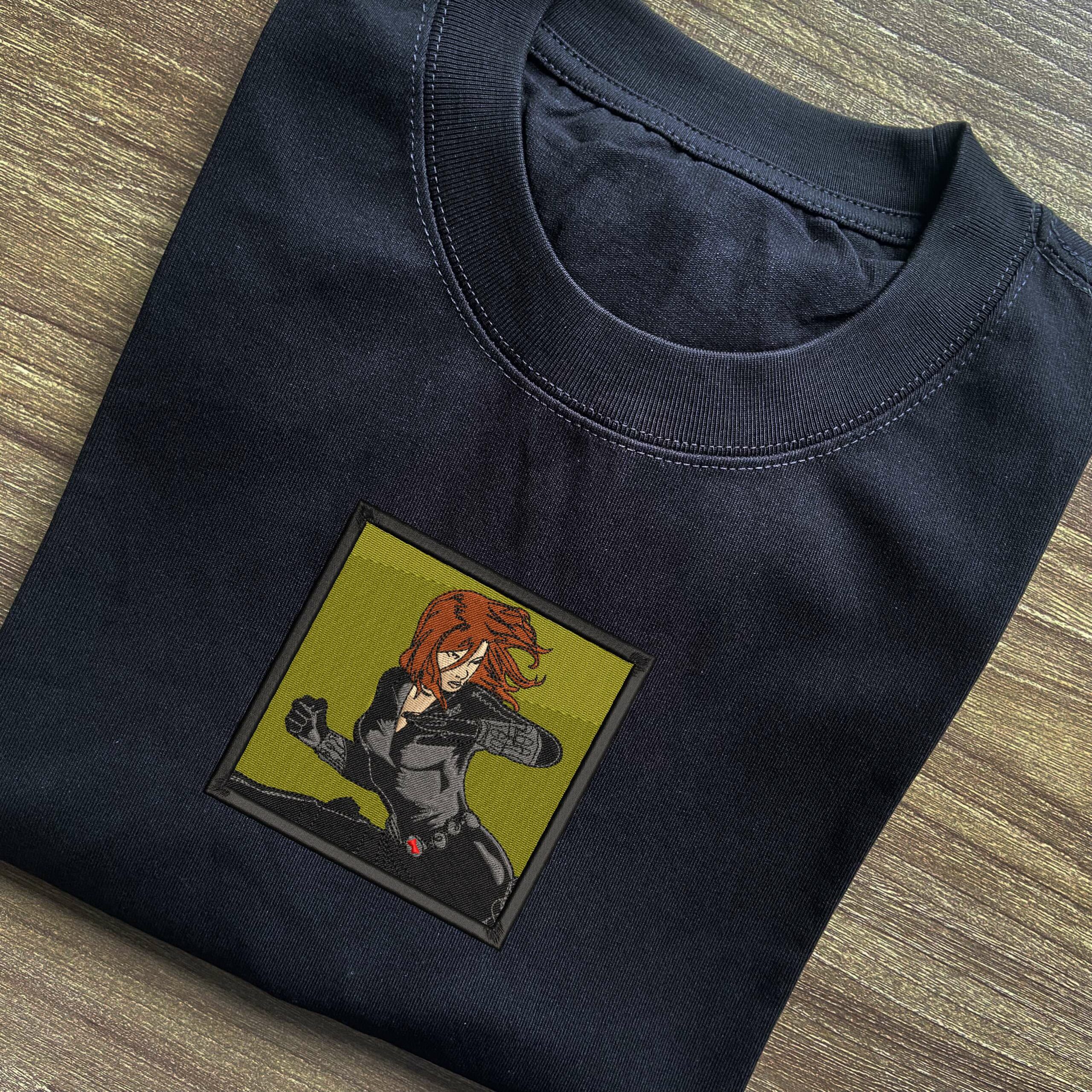 Black Widow Embroidered T-shirt 3 Black Widow Embroidered T shirt 3.jpg