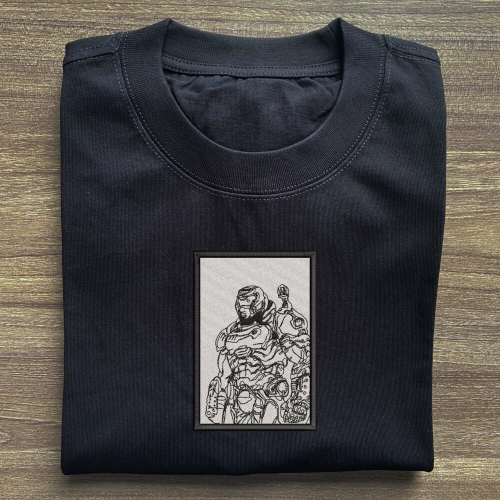 Doom Slayer Embroidered T shirt 2.jpg