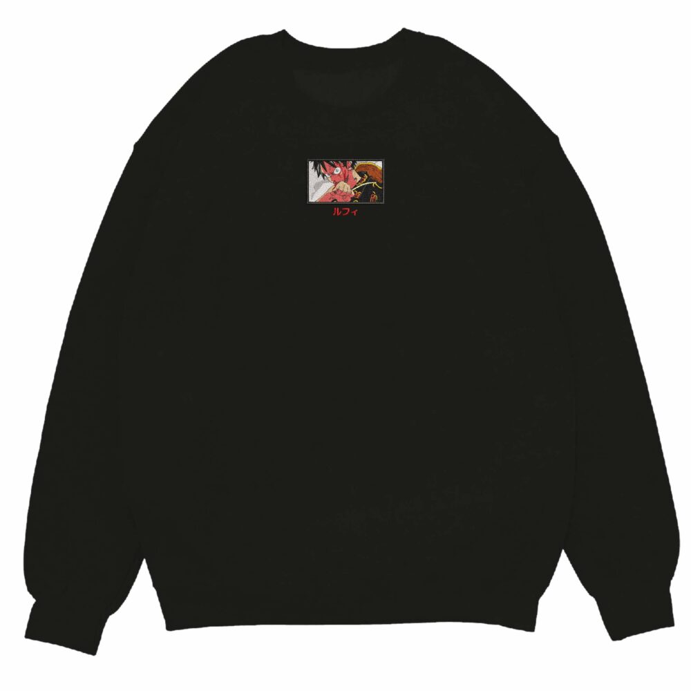 Luffy Mode Embroidered Sweatshirt 1.jpg