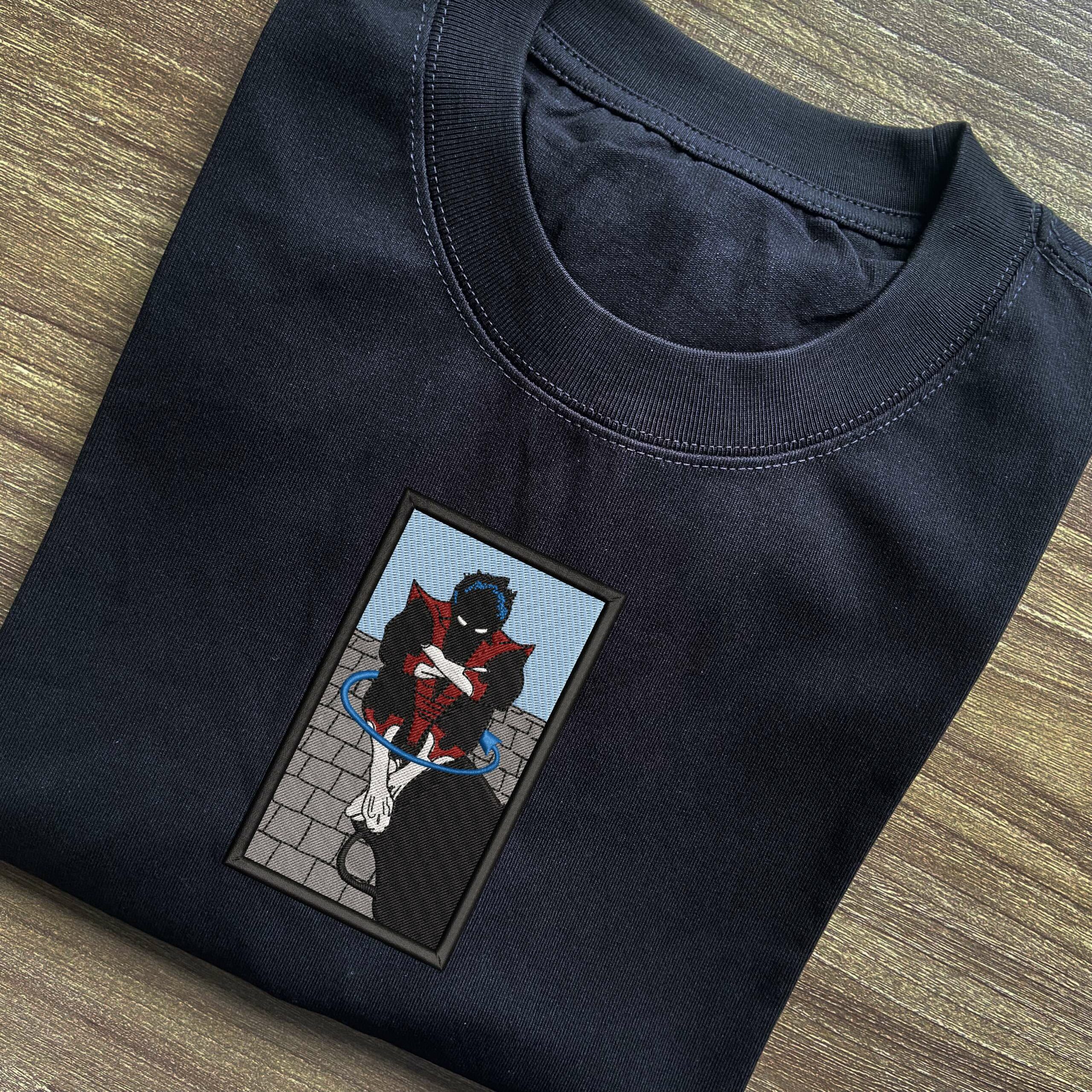 Midnight Warp Embroidered T-shirt 3 Midnight Warp Embroidered T shirt 1.jpg