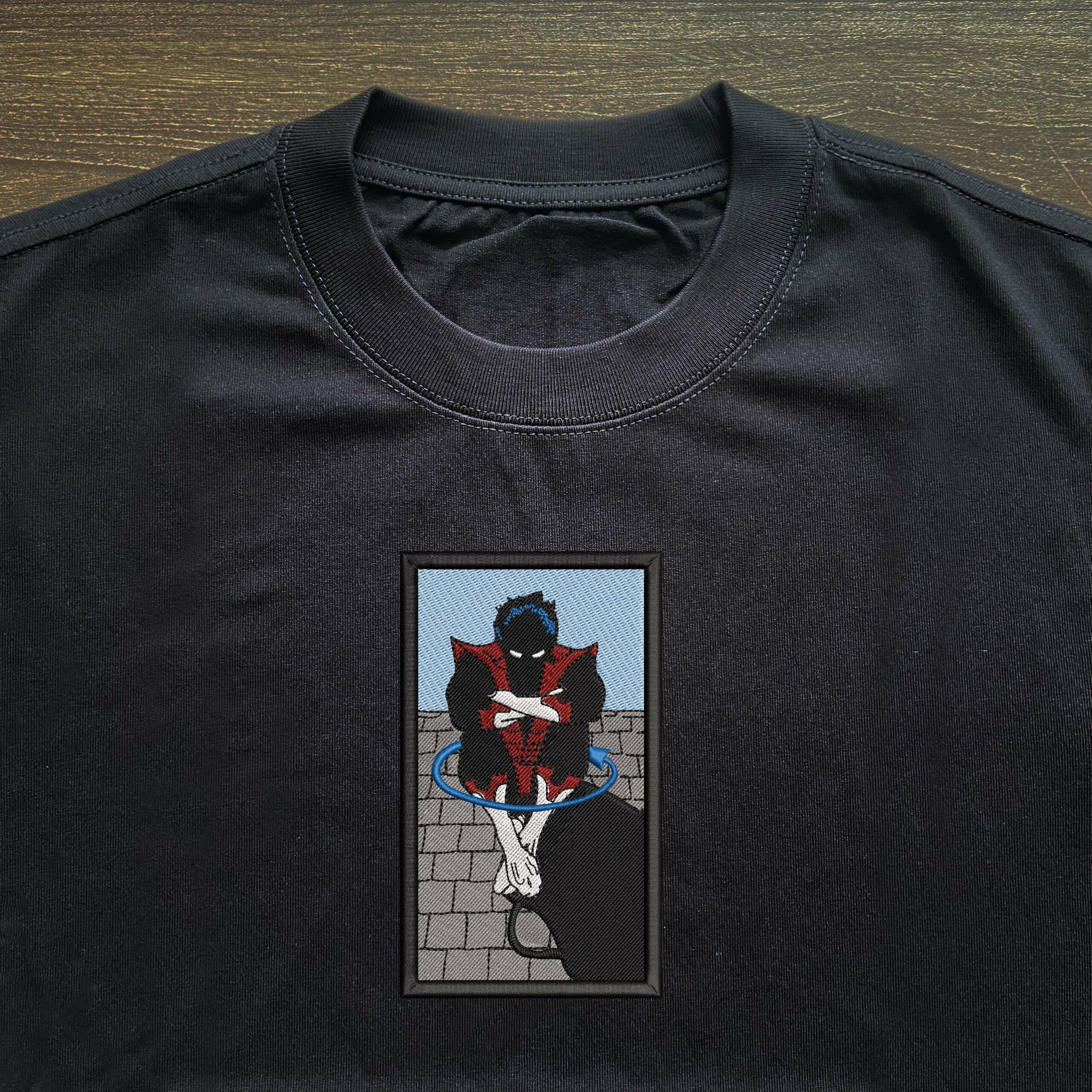 Midnight Warp Embroidered T-shirt 2 Midnight Warp Embroidered T shirt 3.jpg