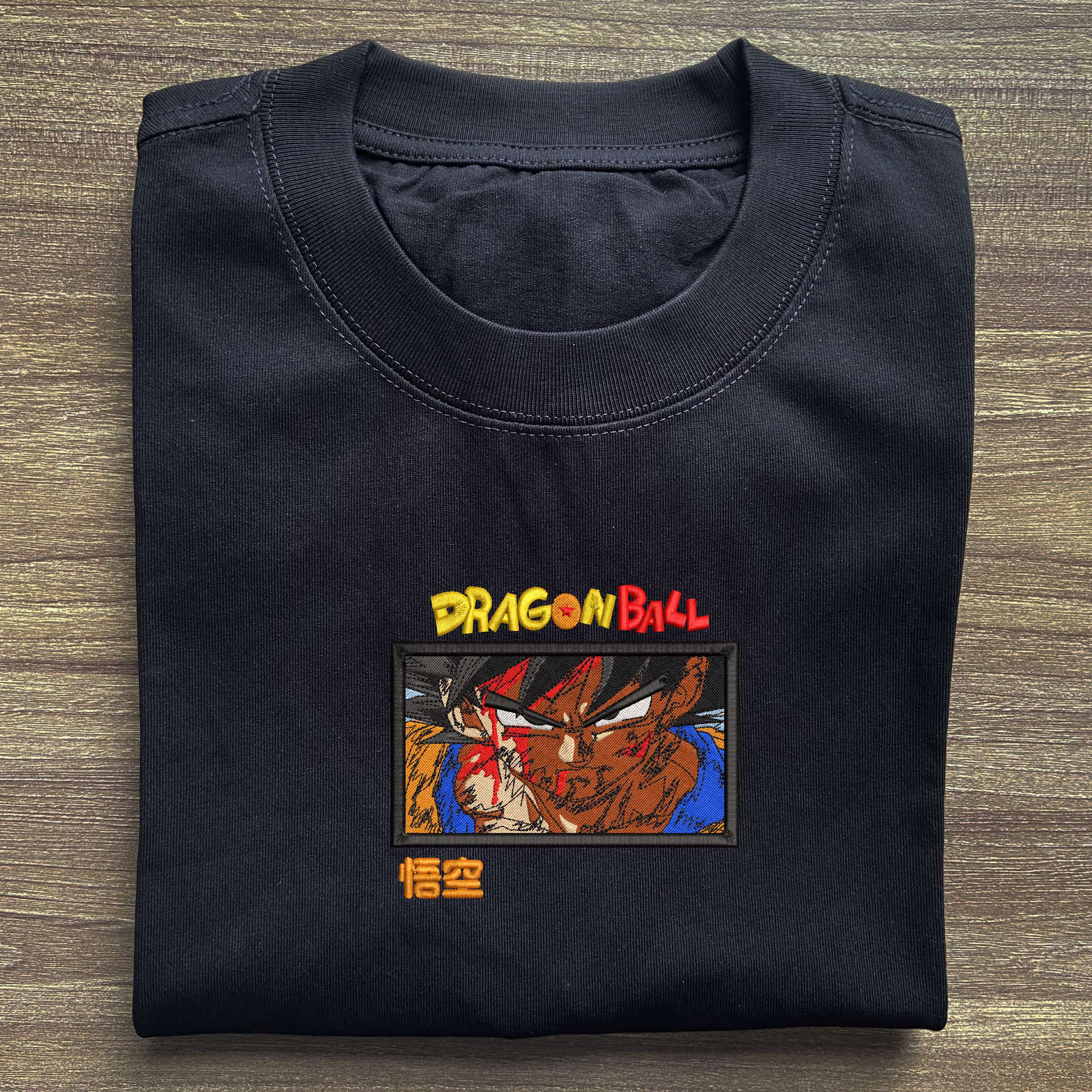 Saiyan Resolve Embroidered T shirt 2.jpg