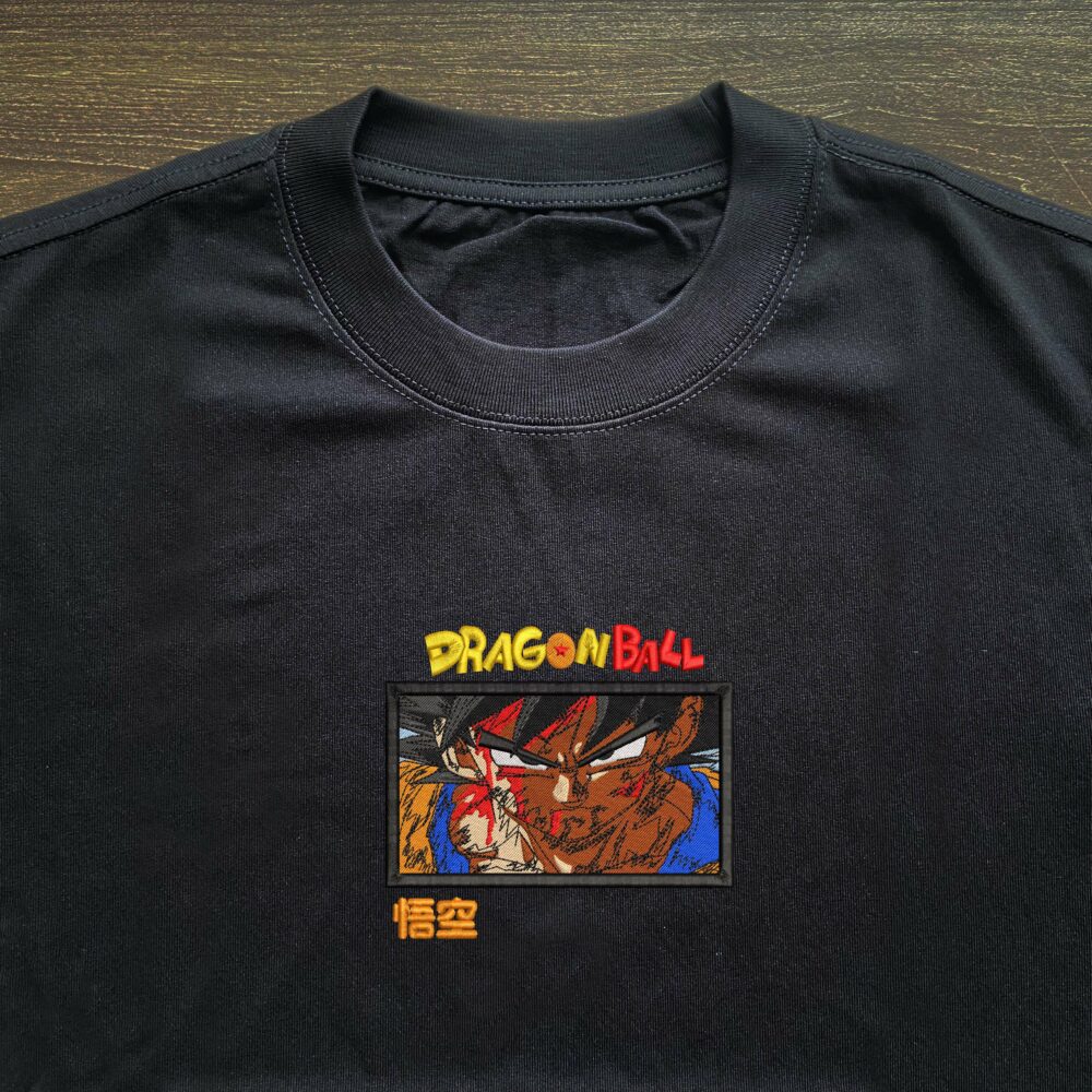 Saiyan Resolve Embroidered T shirt 3.jpg