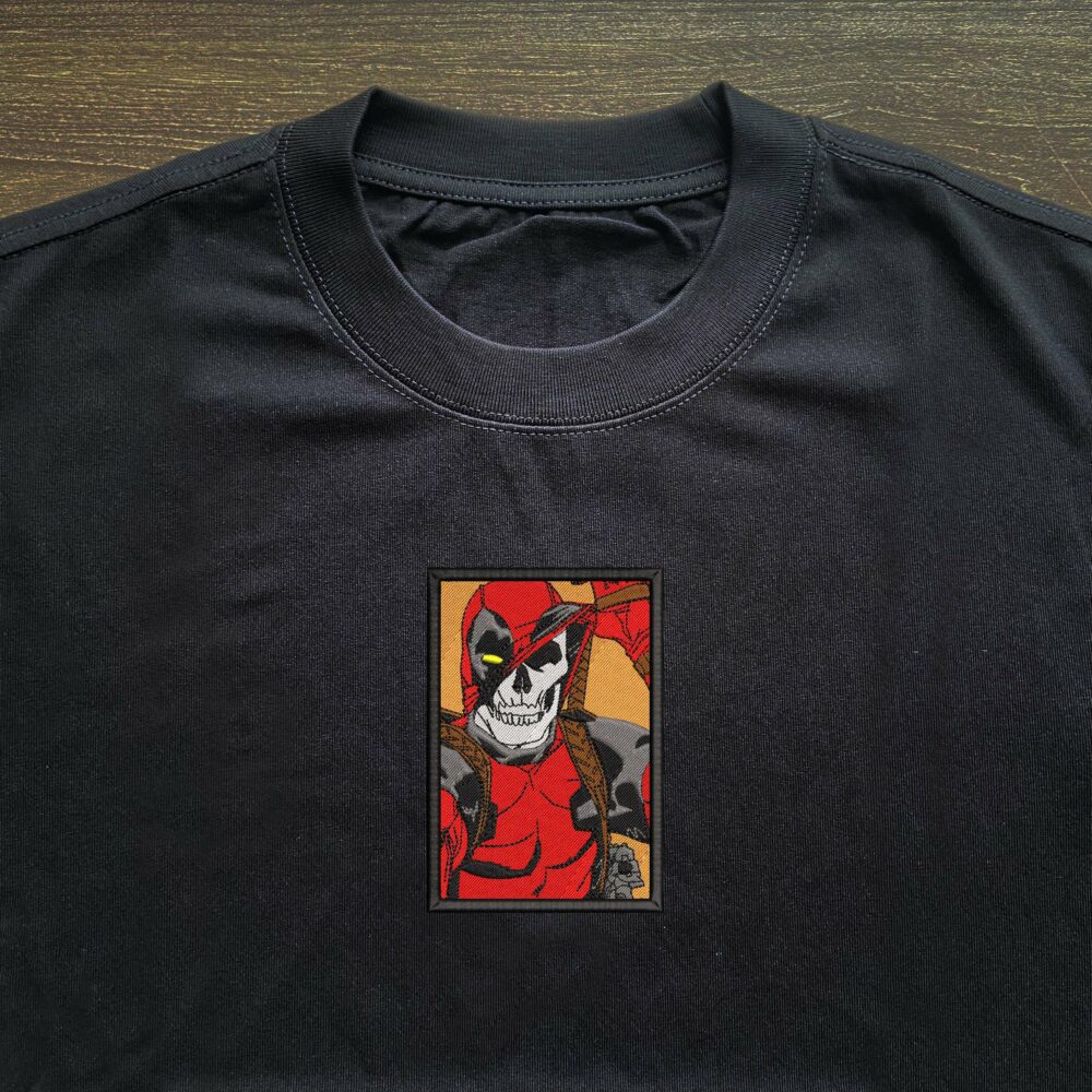 Skull Deadpool Embroidered T shirt 3.jpg