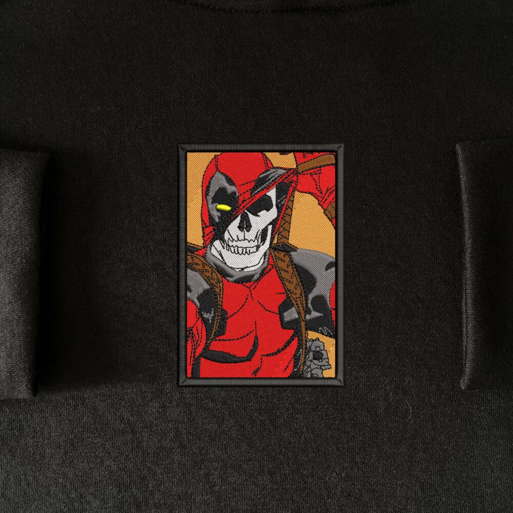 Skull Deadpool Embroidered hoodie 1.jpg