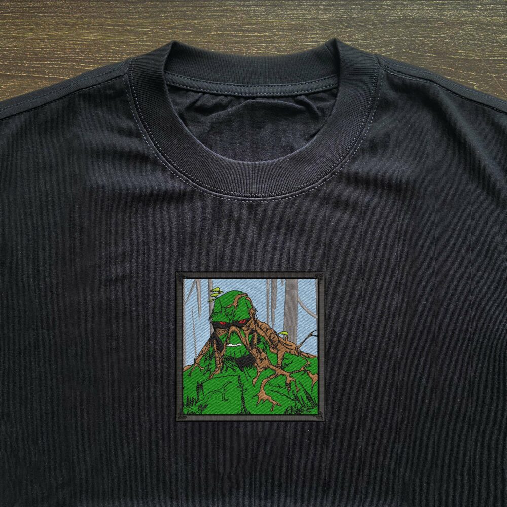 Swamp Thing Embroidered T shirt 2.jpg